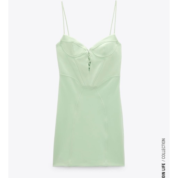 BNWT Zara Corset mini Dress - Picture 1 of 3